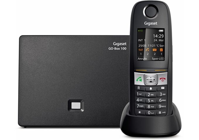 Gigaset E630 A GO schwarz Analog/VoIP-Telefon mit AB schnu