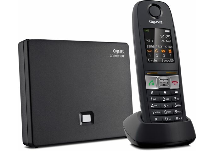 Gigaset E630 A GO schwarz Analog/VoIP-Telefon mit AB schnu