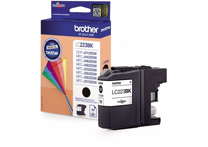 Brother LC-223BK schwarz Tintenpatrone bis zu 550 Seiten