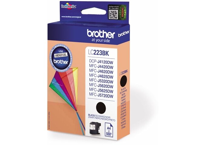 Brother LC-223BK schwarz Tintenpatrone bis zu 550 Seiten