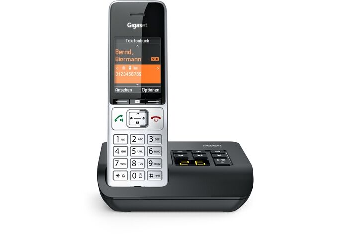 Gigaset COMFORT 500A si-sw Analog-Telefon mit AB schnurlos