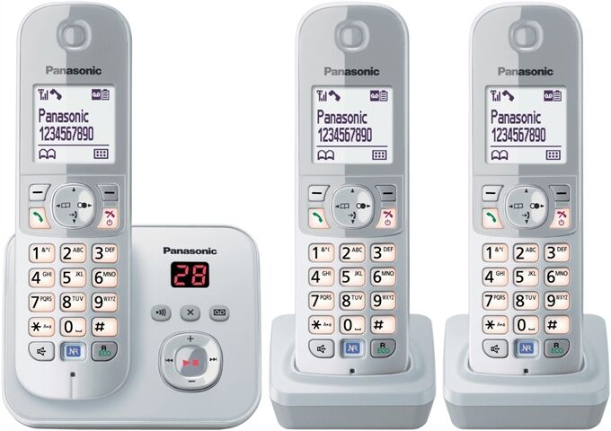 Panasonic KX-TG6823GS DECT Telefon mit AB TRIO schnurlos per