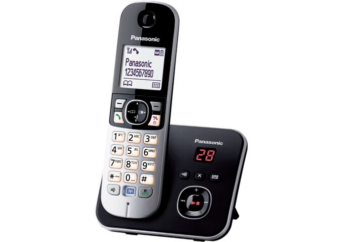 Panasonic KX-TG6821GB DECT Telefon mit AB SOLO schnurlos sch