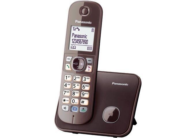 Panasonic KX-TG6811GA DECT Telefon SOLO schnurlos mocca brau