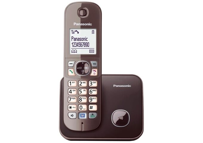 Panasonic KX-TG6811GA DECT Telefon SOLO schnurlos mocca brau