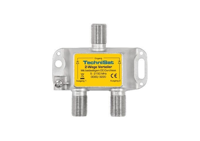 TechniSat 2-Wege Verteiler 2x DC-Durchlass, Diodenentkoppelt