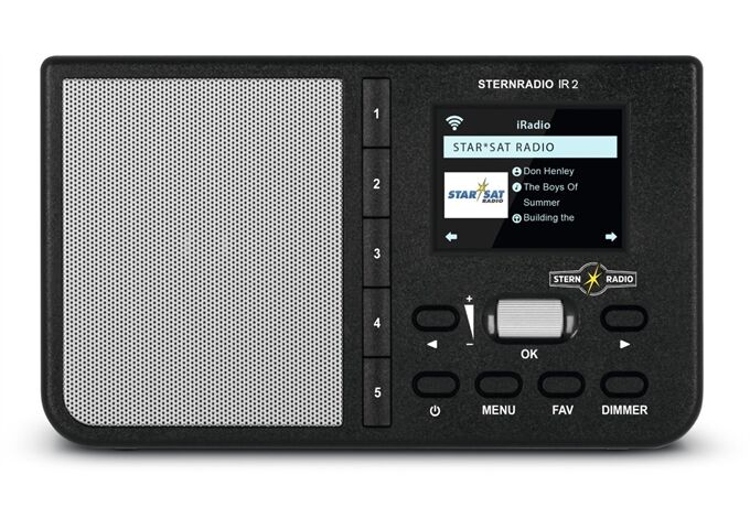 TechniSat SternRadio IR 2 sw Mobiles Internetradio mit WLAN