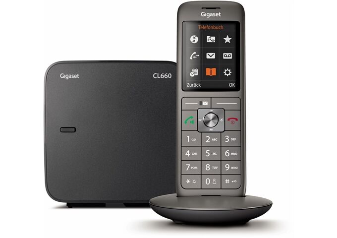 Gigaset CL660 anthrazit Analog Telefon mit Basis