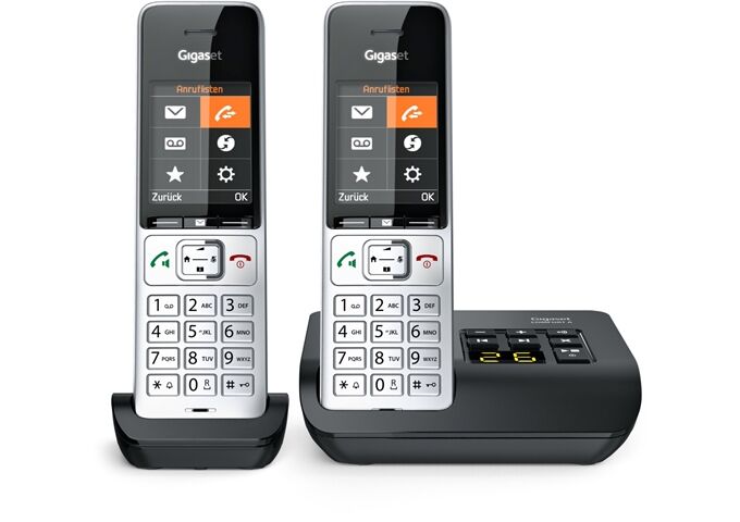 Gigaset COMFORT 500A duo si-sw Analog- Telefon mit AB schn