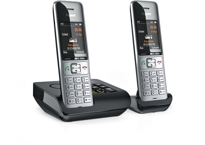 Gigaset COMFORT 500A duo si-sw Analog- Telefon mit AB schn