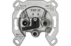 Kathrein ESD 32 Antennendose 2 Niederführungen Twin 3-Loch