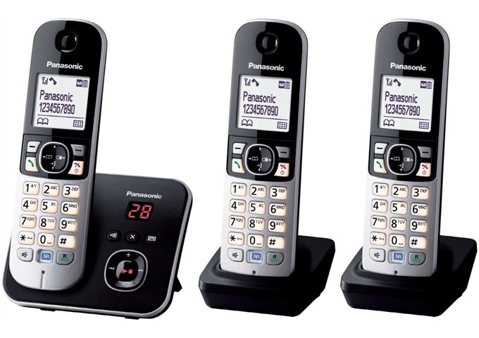 Panasonic KX-TG6823GB DECT Telefon mit AB TRIO schnurlos sch