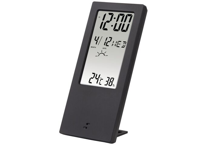 HAMA 186365 Thermometer/Hygrometer TH-140 schwarz mit W