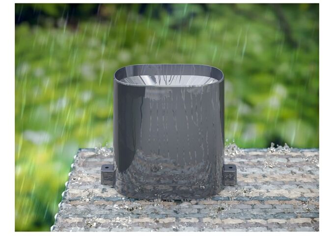 HAMA Wetterstation Rainy 186420 anthrazit mit Funk-Rege