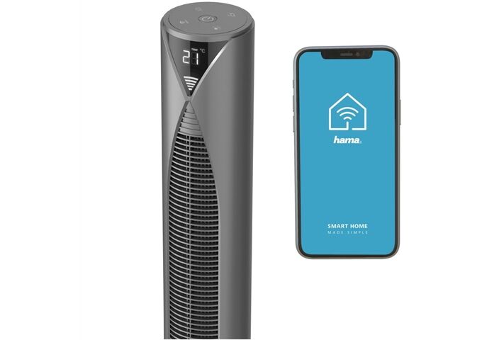 HAMA 176595 Standventilator 117cm Temperaturmessung 3 G
