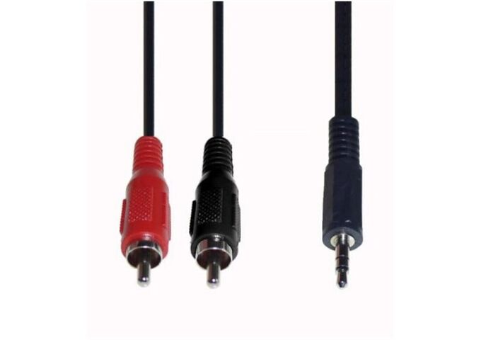 E+P B 113/10 Stereo-Adapterkabel 2x Cinch- + Klinkenst