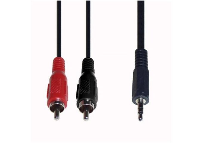 E+P B 113/5 Stereo-Kabel 3,5mm Stecker/2x Cinchstecker