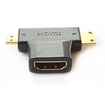 E+P HDMI 87 HDMI-Adapter HDMI-Kupplung + Mini/Micro-HD