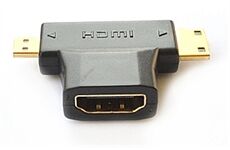 E+P HDMI 87 HDMI-Adapter HDMI-Kupplung + Mini/Micro-HD