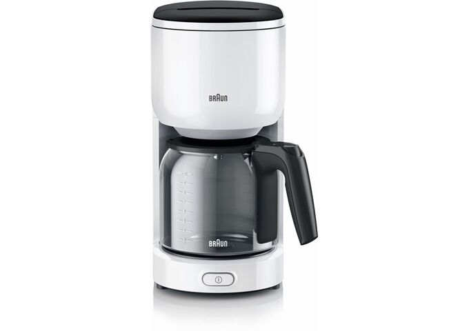 Braun KF 3100 WH Kaffeemaschine Glaskanne 10 Tassen ws