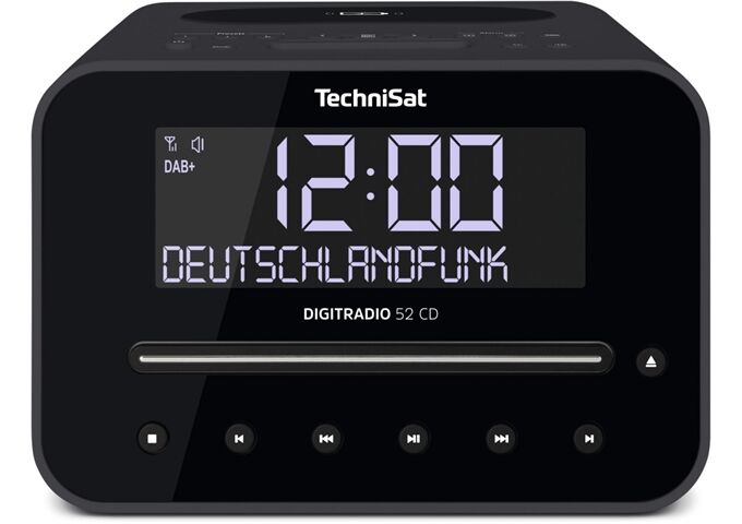 TechniSat DigitRadio 52 CD anthr DAB+/UKW-Radiowecker mit CD