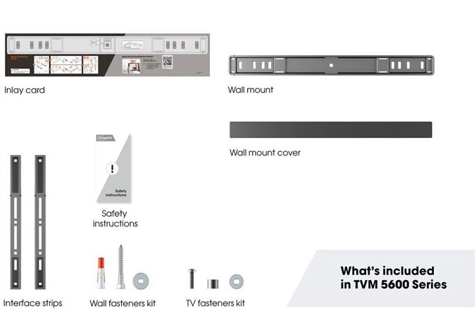 Vogels TVM5605 sw TV-Wandhalter flach 40"-100" starr 100k