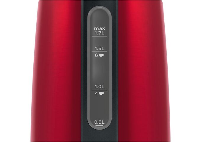 Bosch TWK3P424 Wasserkocher deep red crystal 2200W 1,7L