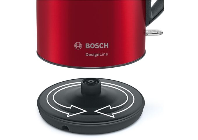 Bosch TWK3P424 Wasserkocher deep red crystal 2200W 1,7L