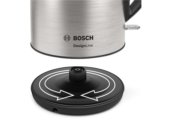 Bosch TWK3P420 Wasserkocher edelstahl/schwarz 2200W 1,7L