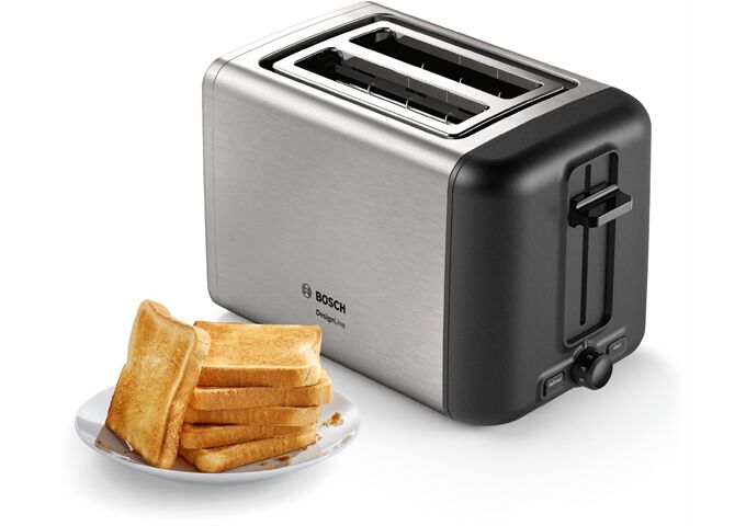 Bosch TAT3P420DE Toaster Kompakt edelstahl/schwarz