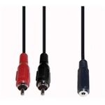 E+P B 132 Stereo-Kabel 2x Cinchstecker/3,5mm Kupplung
