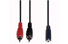 E+P B 132 Stereo-Kabel 2x Cinchstecker/3,5mm Kupplung