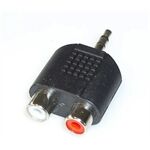 E+P GS 17 Stereo-Adapter 3,5mm Stecker/2x Cinchkupplun