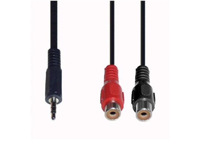 E+P B 143/02 Stereo-Kabel 3,5mm Stecker/2x Cinchkupplu