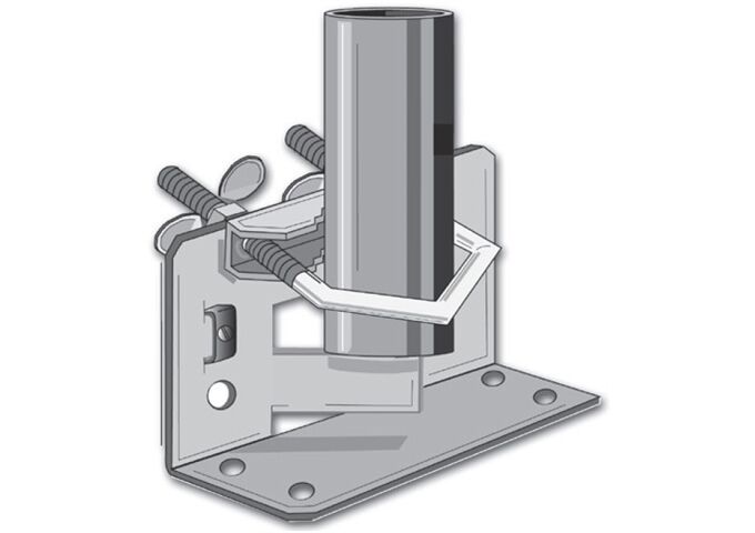 Televes MAFU 60Z Mastfuß bis 60mm mit Bügel