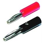 E+P BS 1 Bananenstecker 4er-Blister 2x rot 2x schwarz