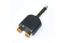 E+P GS 38 Stereo-Adapter 6,35mm Stecker/2x Cinchkupplu