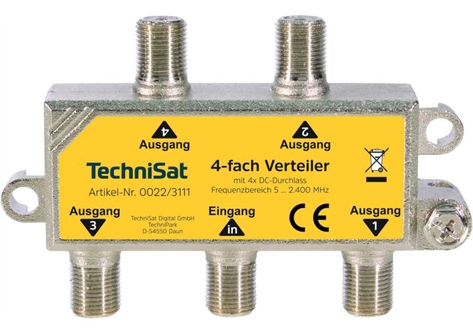 TechniSat 4-Wege-Verteiler/Combiner ohne Diodenentkopplung 4