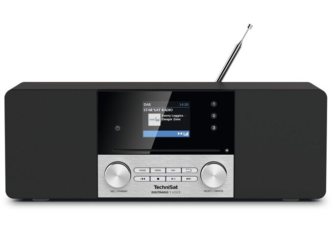 TechniSat DigitRadio 3 Voice sw DAB+/UKW/CD- Stereoradio mit