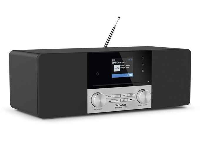 TechniSat DigitRadio 3 Voice sw DAB+/UKW/CD- Stereoradio mit