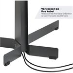 Vogels TVS3690 sw TV Standfuss Stahl