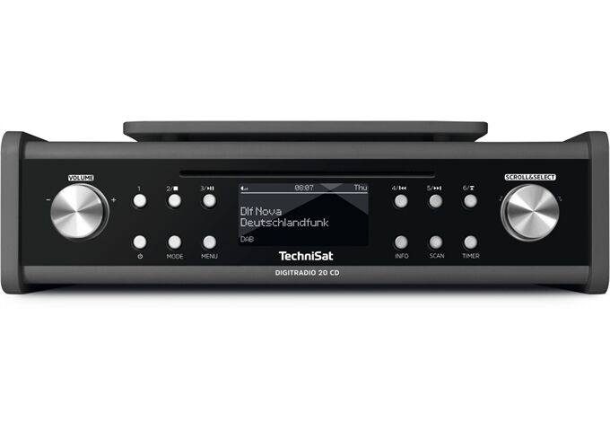 TechniSat DigitRadio 20 CD anthr DAB+/UKW mit CD Unterbau Kü