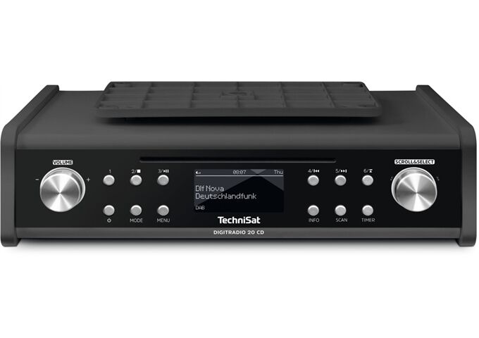 TechniSat DigitRadio 20 CD anthr DAB+/UKW mit CD Unterbau Kü