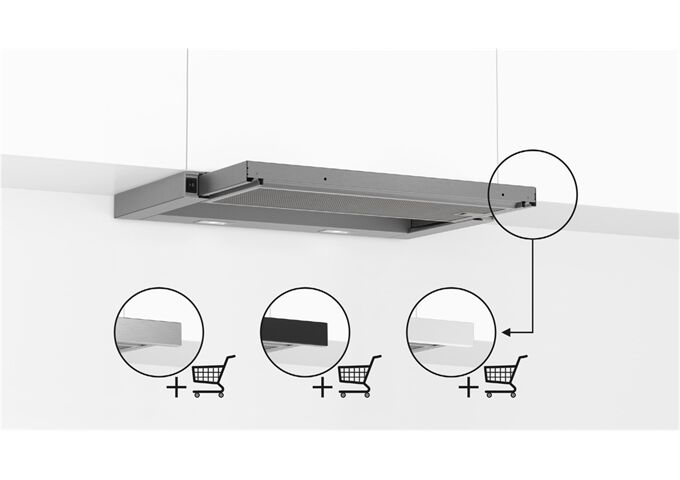 Bosch DFL064W53 si Flachschirmhaube 60cm B 3Stufen 389m³