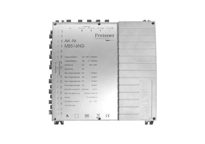 Televes MS 516NG Umschaltmatrix 5 Eingänge 16 Ausgänge akt