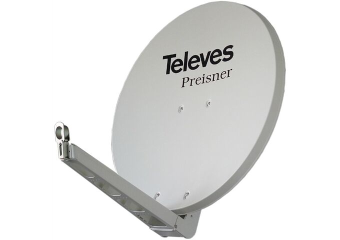 Televes S 75QSD-W weiß SAT-Spiegel 75cm ALU