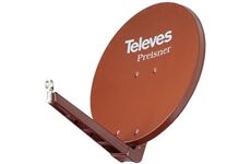 Televes S 75QSD-Z ziegelrot SAT-Spiegel 75cm ALU