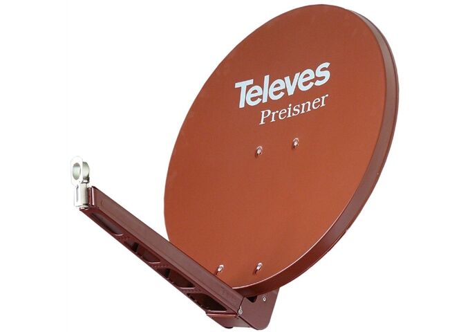 Televes S 85QSD-Z ziegelrot SAT-Spiegel 85cm ALU