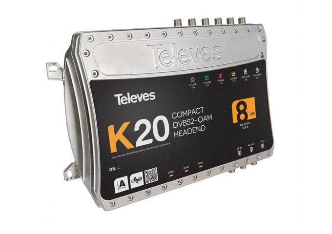 Televes K20-8 Kompaktkopfstelle 8Transponder DVB-S2 in QAM