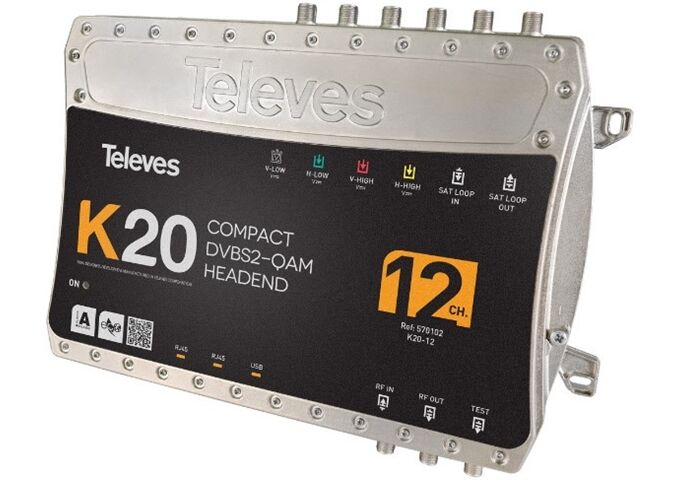 Televes K20-12 Kompaktkopfstelle 12Transponder DVB-S2 in Q